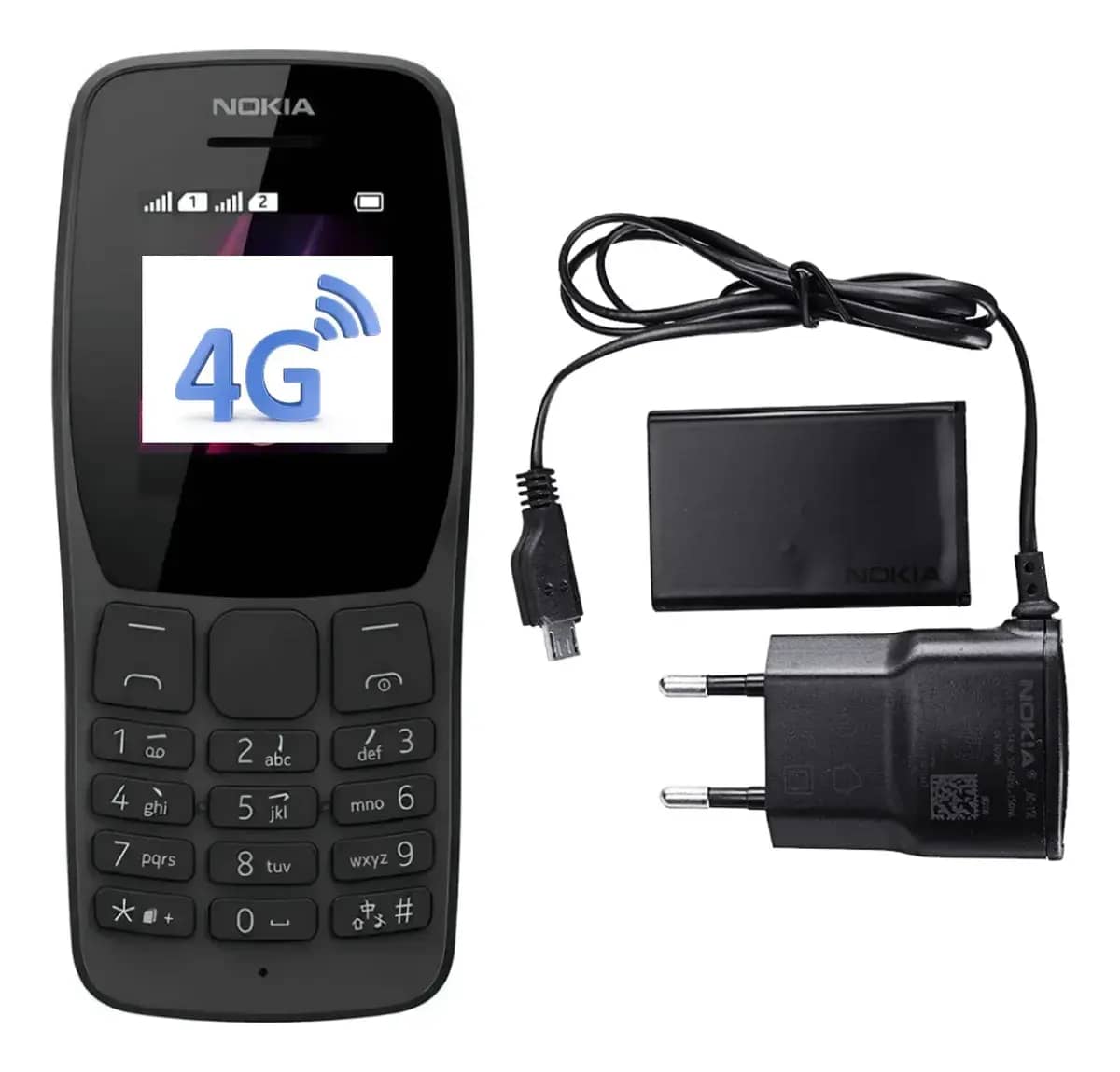 Celular Para Idosos Nokia 106 4G Dual Preto