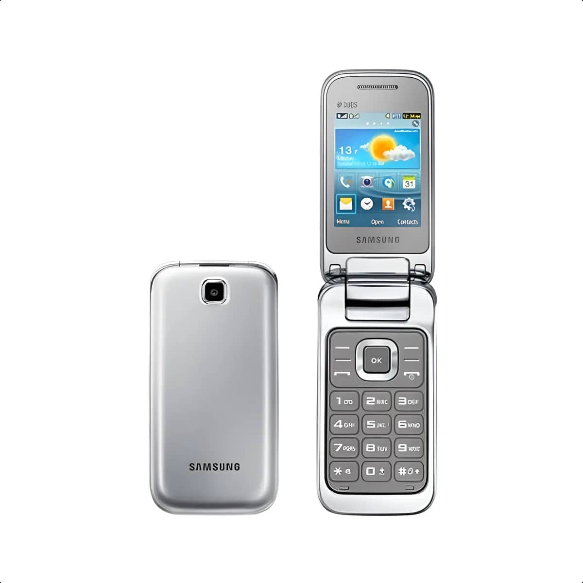 Celular Para Idosos Samsung GT-C3592 Prata