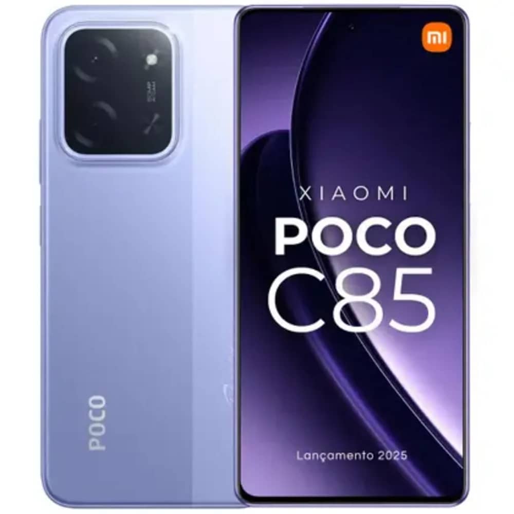 Smartphone Xiaomi Poco C85 256GB 8GB RAM Dual SIM Tela 6.9" - Roxo