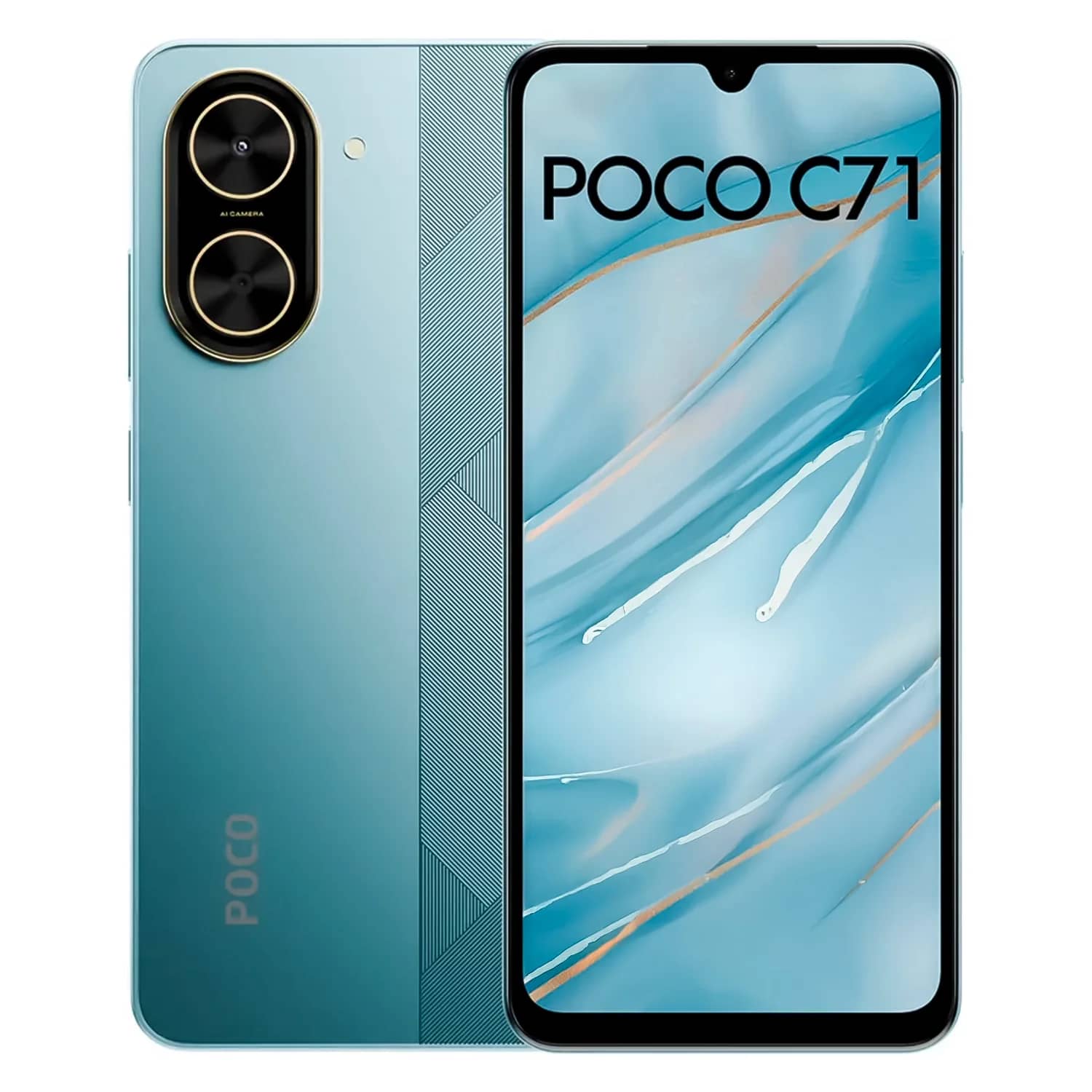 Smartphone Xiaomi Poco C71 64GB 3GB RAM Dual SIM Tela 6.88" - Azul