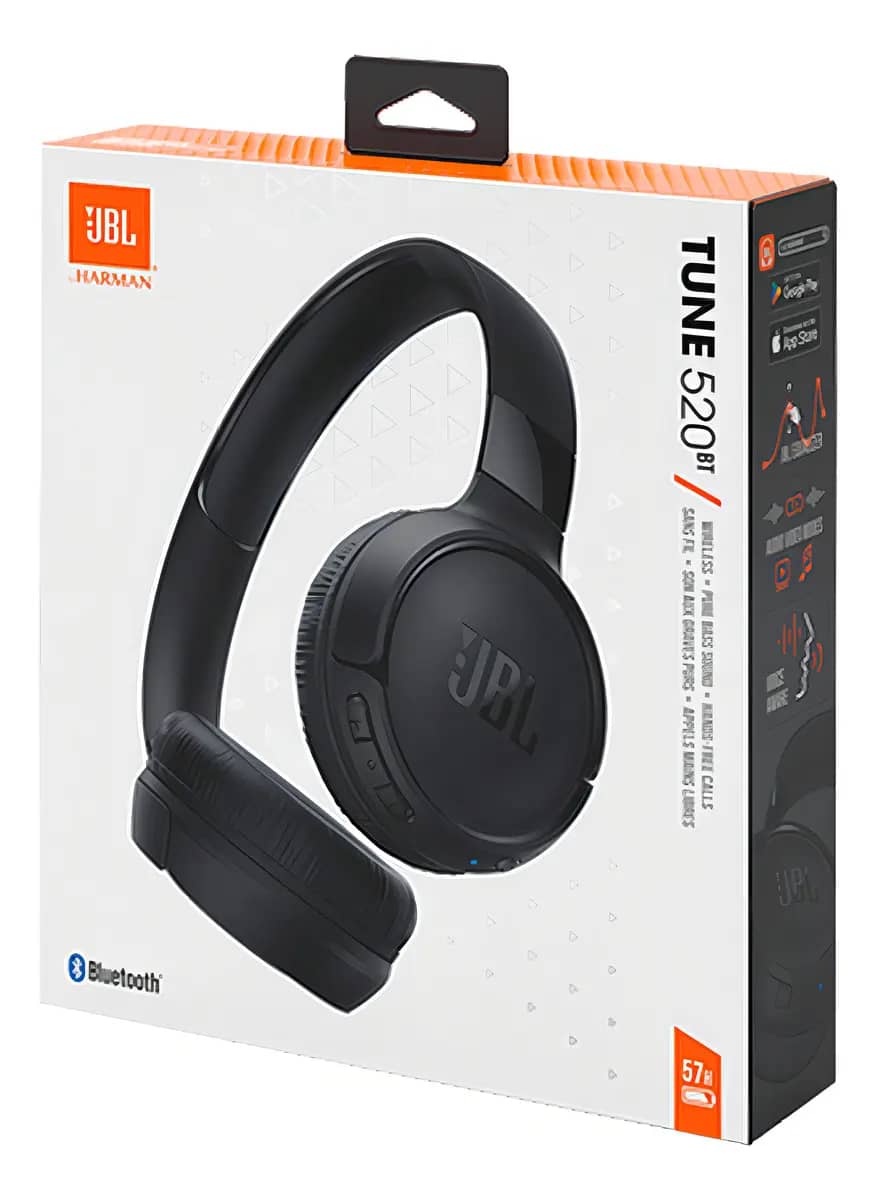 Fone De Ouvido Headphone Bluetooth JBL Tune 520bt Preto